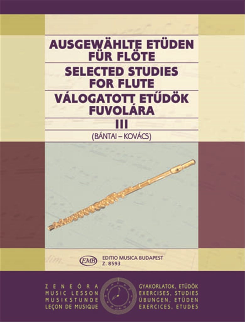 Ausgewählte Etüden für Flöte III