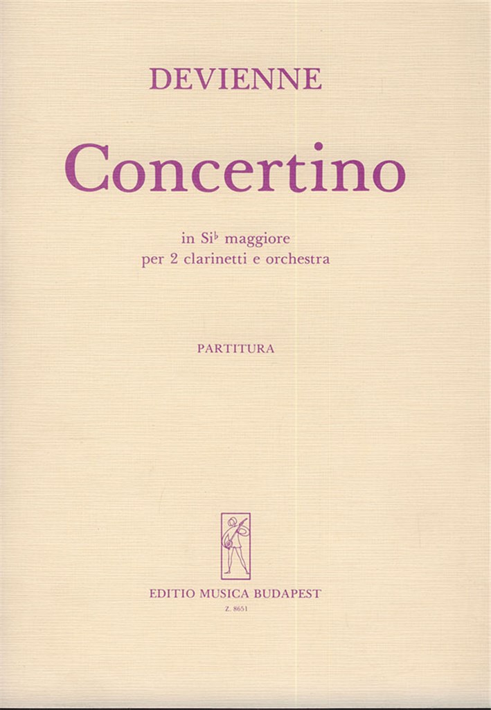 Concertino In Sib Maggiore Per 2 Clarinetti E Or