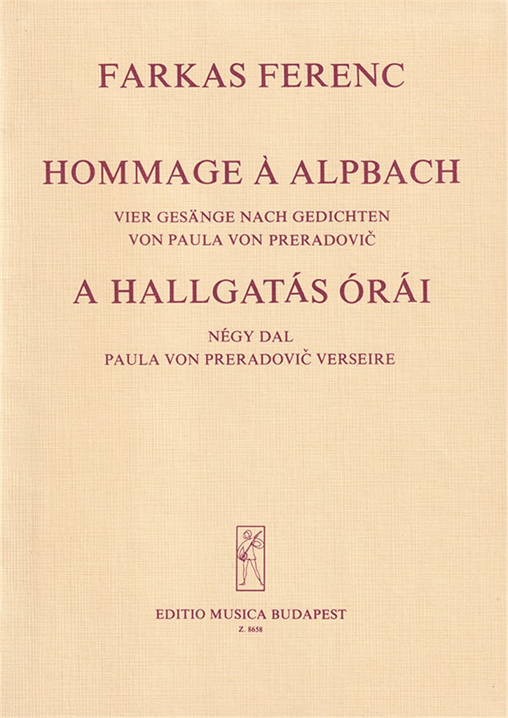 Hommage a Alpbach Vier Gesänge nach Gedichten vo