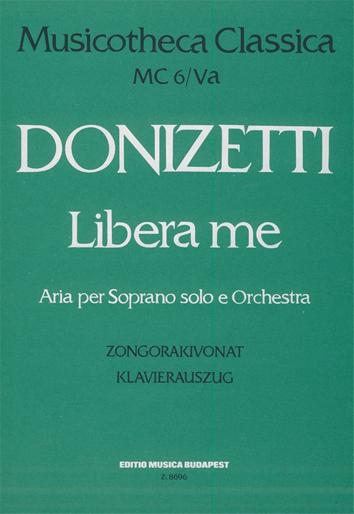 Libera Me Oratorium Piano Score
