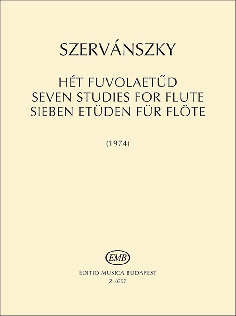 Sieben Etüden für Flöte