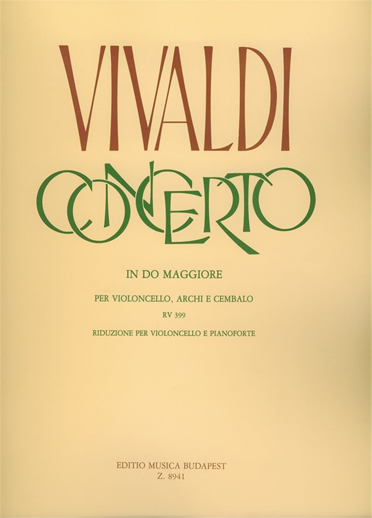 Concerto In Do Maggiore Per Violoncello, Archi E