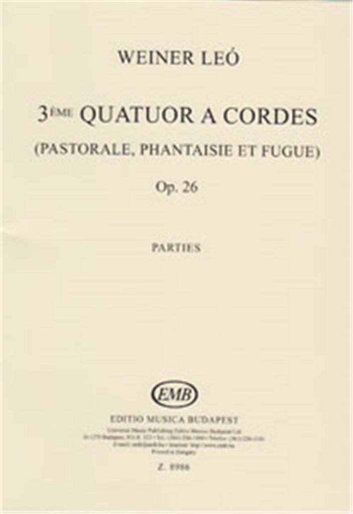 Streichquartett Nr. 3 Op. 26