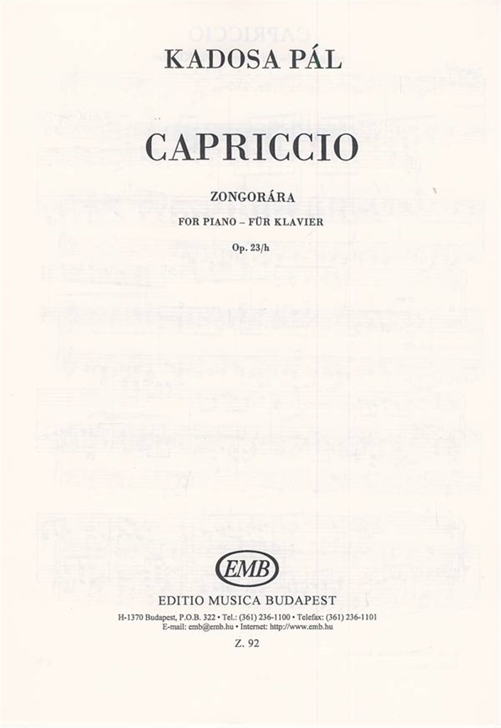 Capriccio Op.23-H