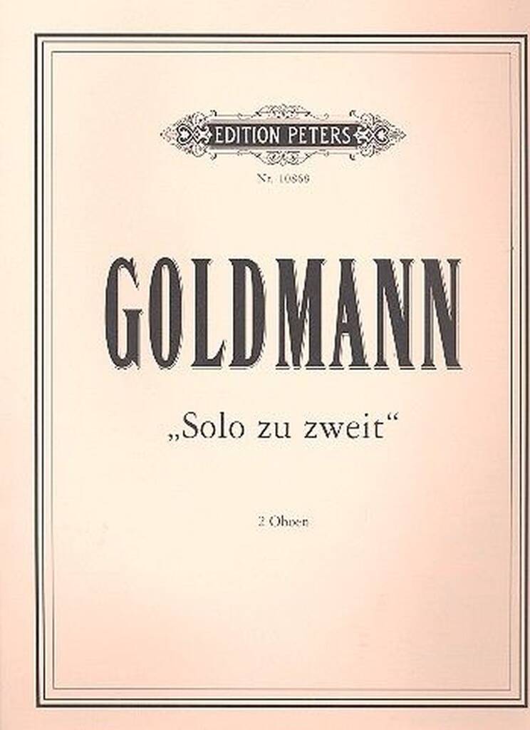 Solo zu Zweit for 2 oboes