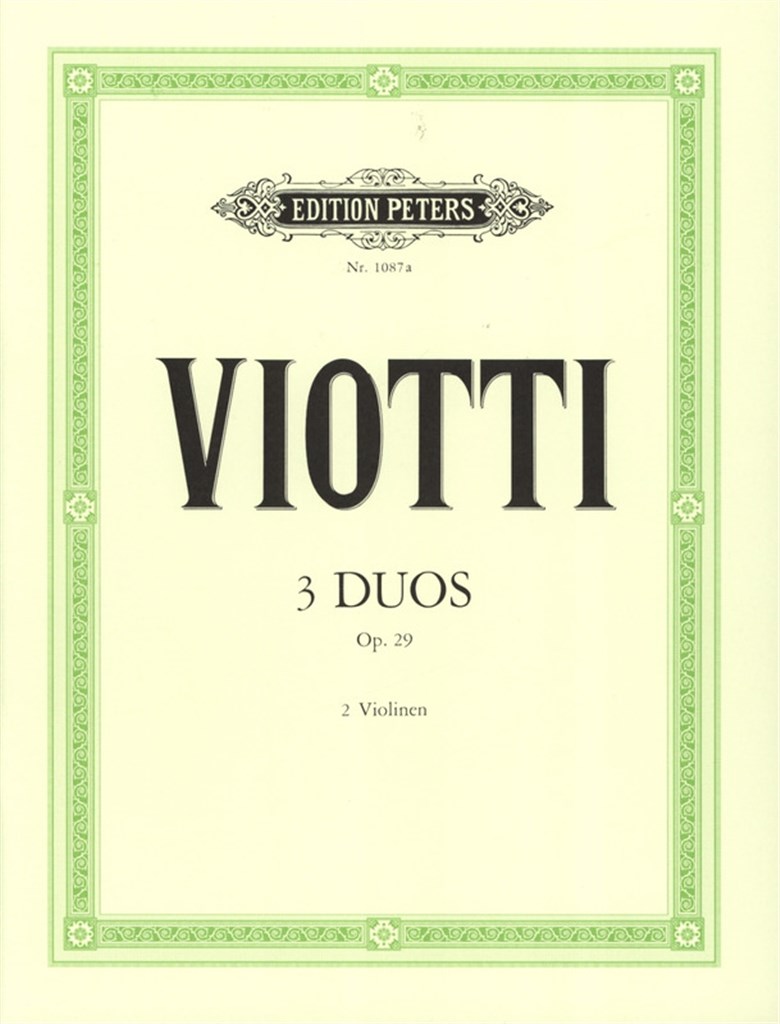 Duetten(3) Op.29
