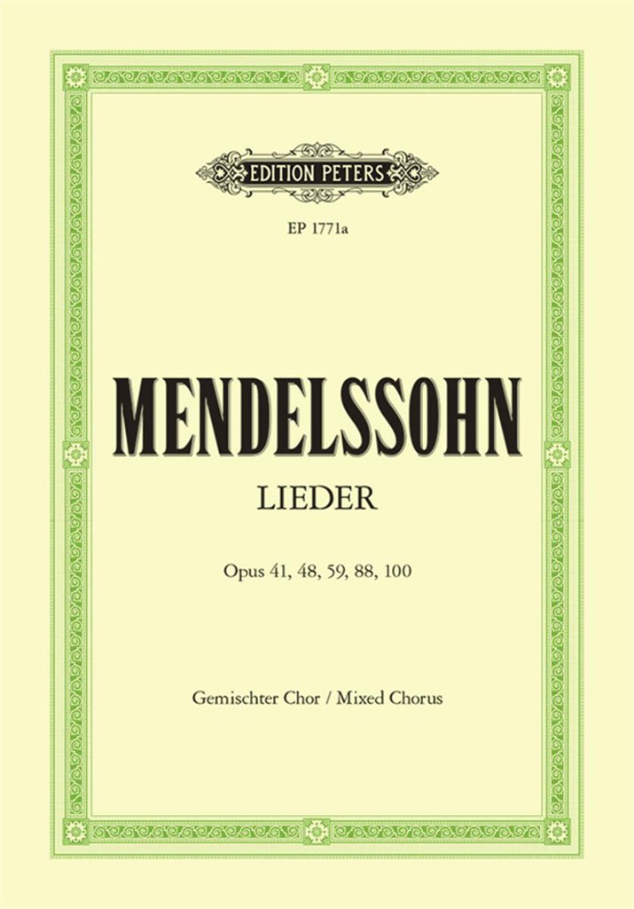 Lieder Felix Mendelssohn Bartholdy