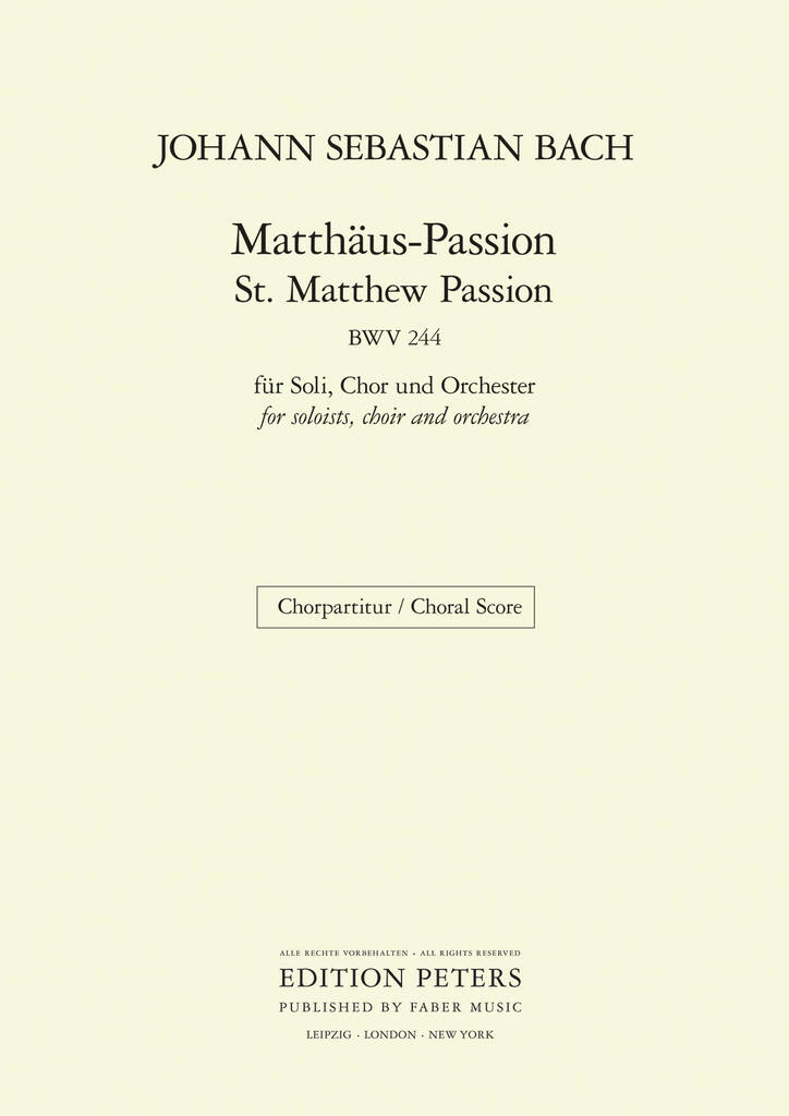 St. Matthew Passion