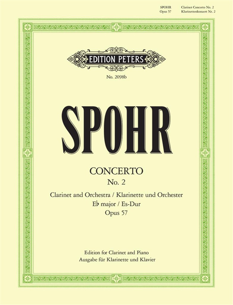 Clarinet Concerto No.2 in E flat minor Op.57