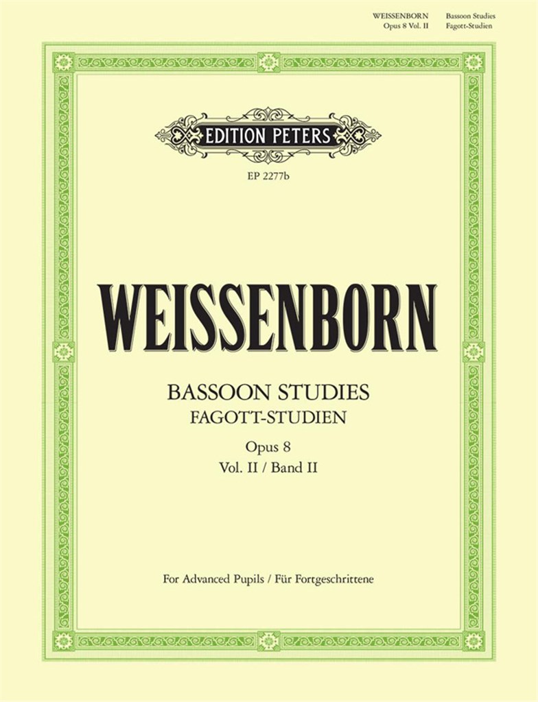 Fagottstudien 2 Op.8 - Bassoon Studies 2