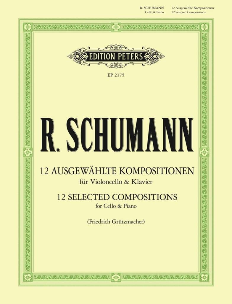 12 Selected Compositions for Cello & Piano