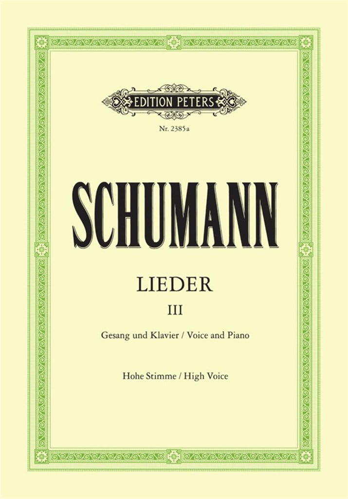 Robert Schumann Lieder, Band 3