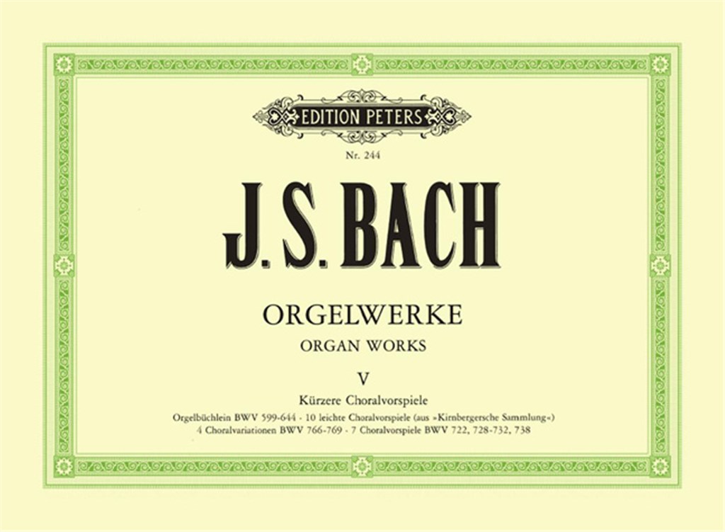Orgelwerke 5 Choralvorspiele(56)