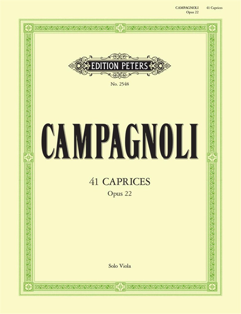 41 Caprices Op.22 for Solo Viola