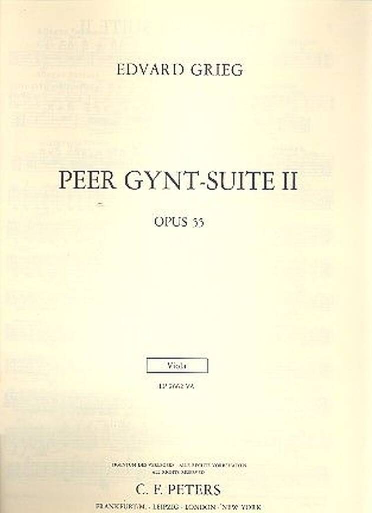 Peer Gynt Suite No. 2 Op. 55