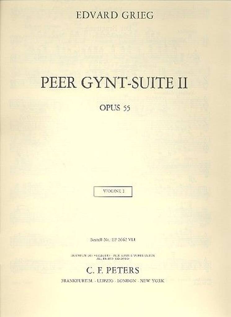 Peer Gynt Suite No. 2 Op. 55