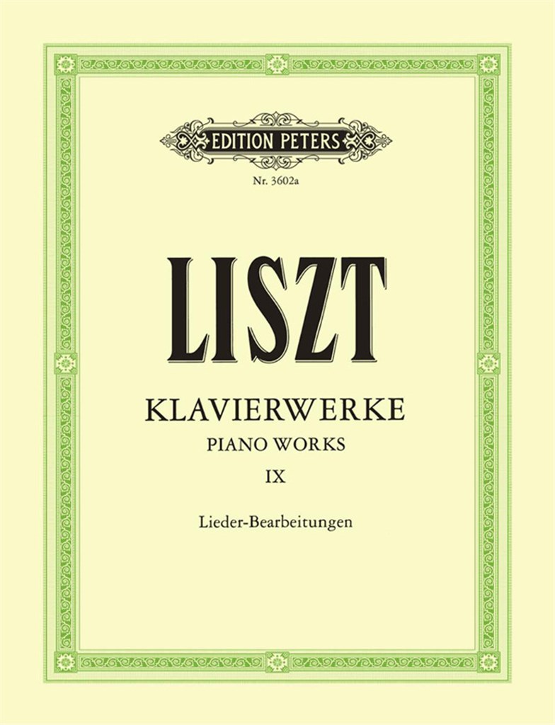 Klavierwerke 9 ( Lieder Bearbeitungen )
