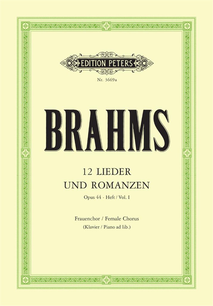 Lieder(12) & Romanzen 1 Op.44
