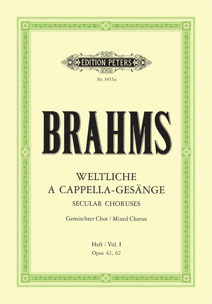 Weltliche Gesange 1 Op.42(62)