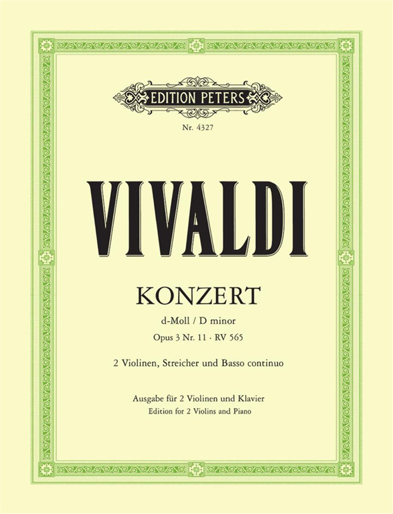 Concert 11 d-minor Opus 3 RV565
