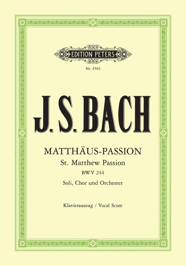 Matthäus Passion BWV 244 (KA)