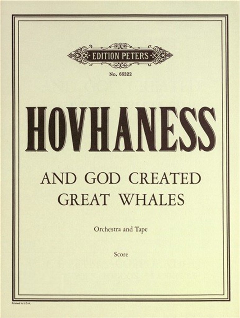 And God Created Great Whales Op. 229 No. 1