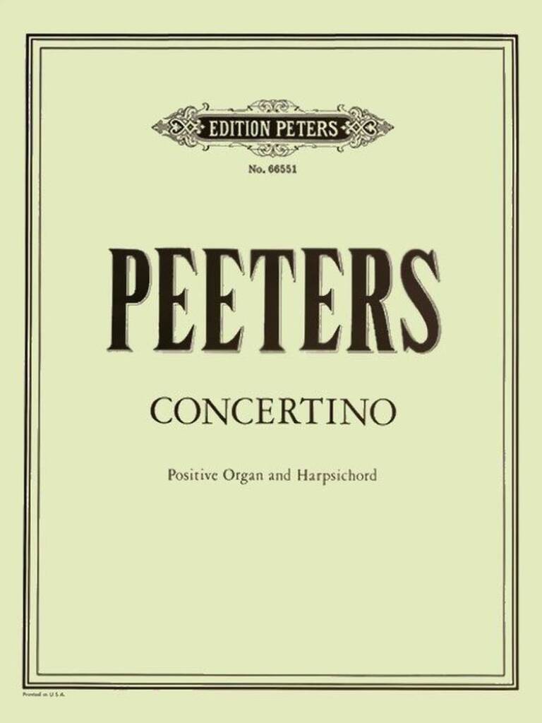 Concertino Für Orgelpositiv und Cembalo Op. 122