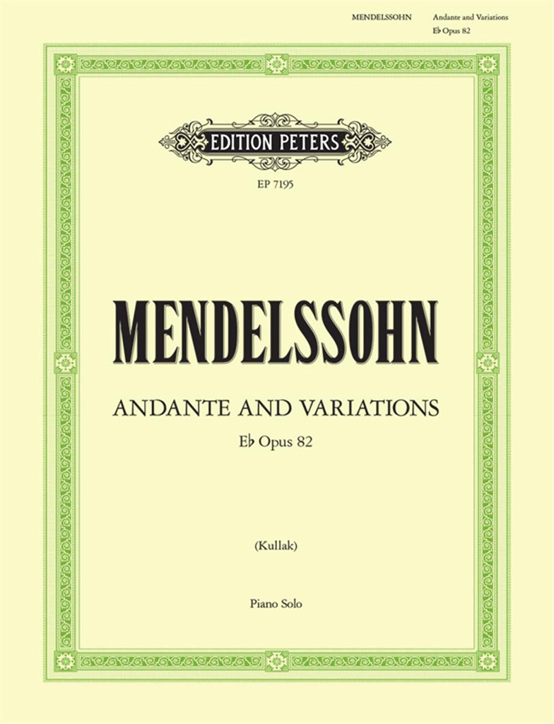 Andante and Variations in E flat Op.82