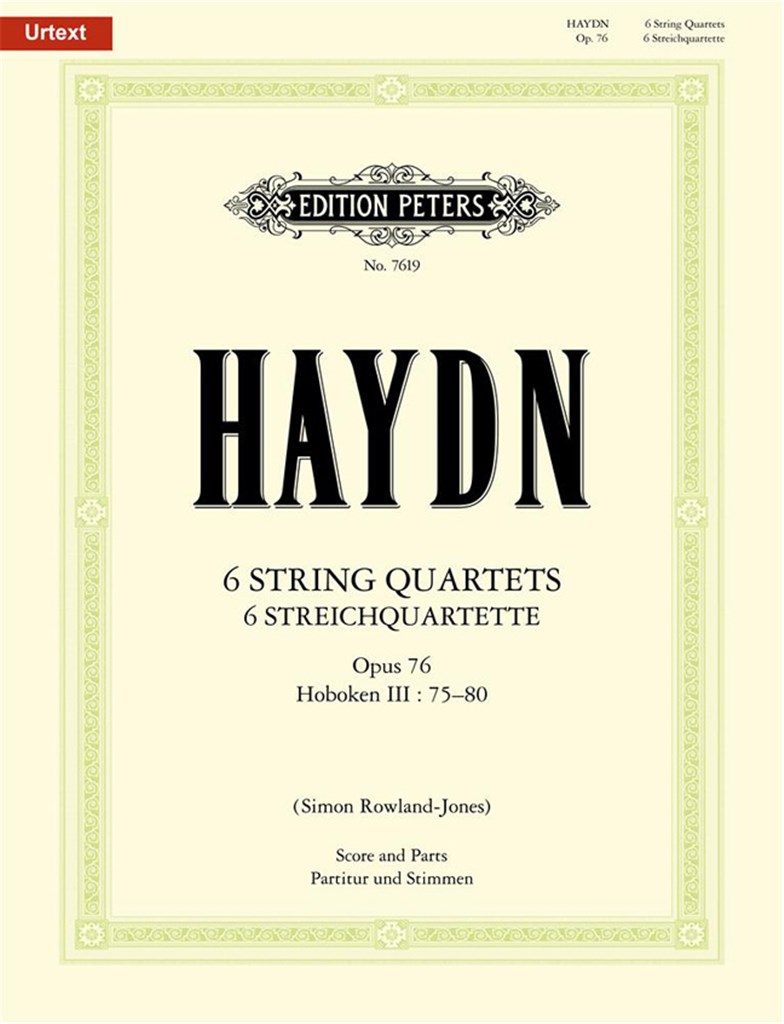 The 6 String Quartets Op.76 (Full Score & Parts)