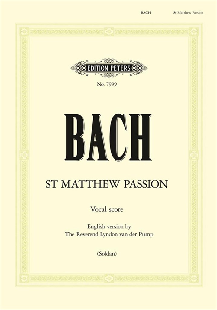 St. Matthew Passion BWV 244