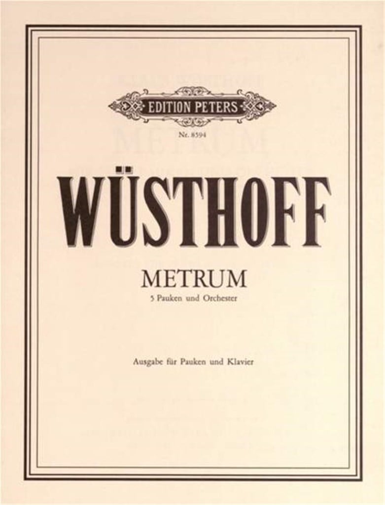 Metrum for Five Timpani and Orchestra