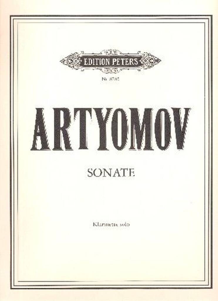 Sonata for Solo Clarinet