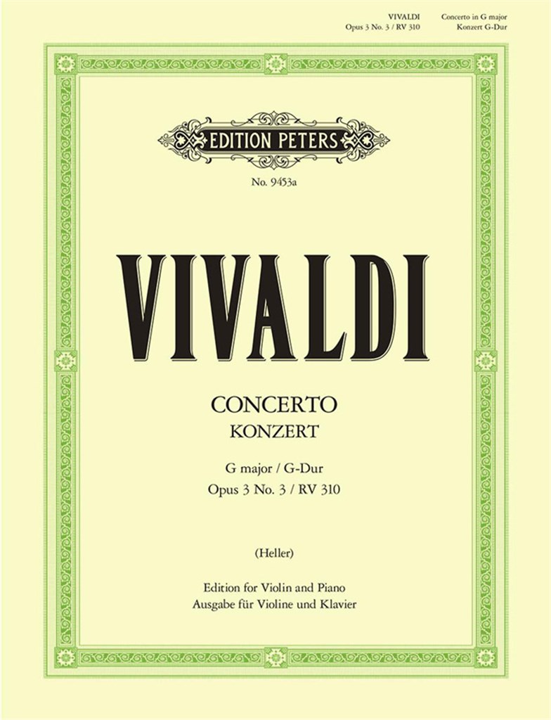 Concert 03 G-Dur Opus 3 RV310