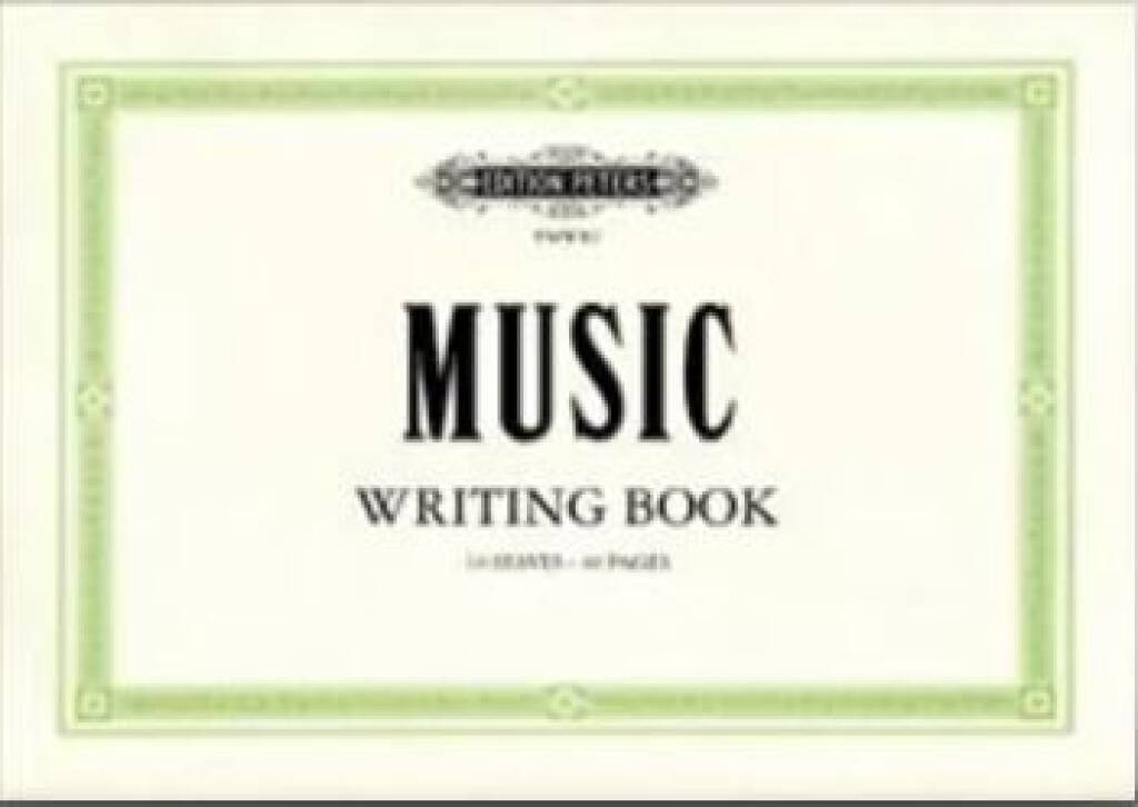 Music Writing Book ( 10 Staves ) Oblong
