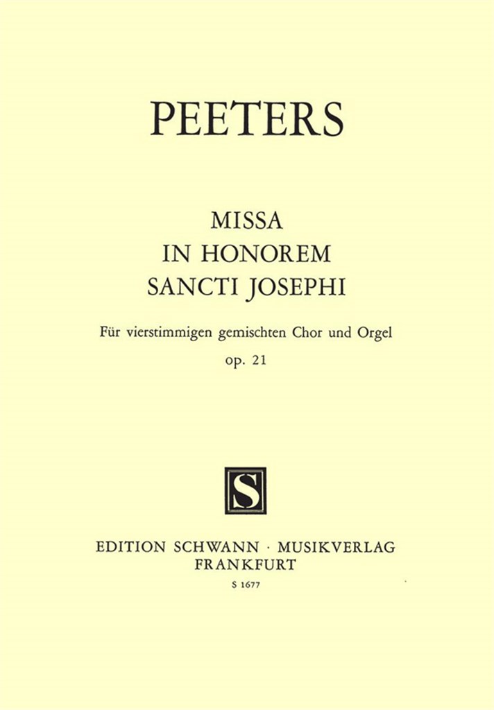 Missa In Honori St.Josephi Op.21