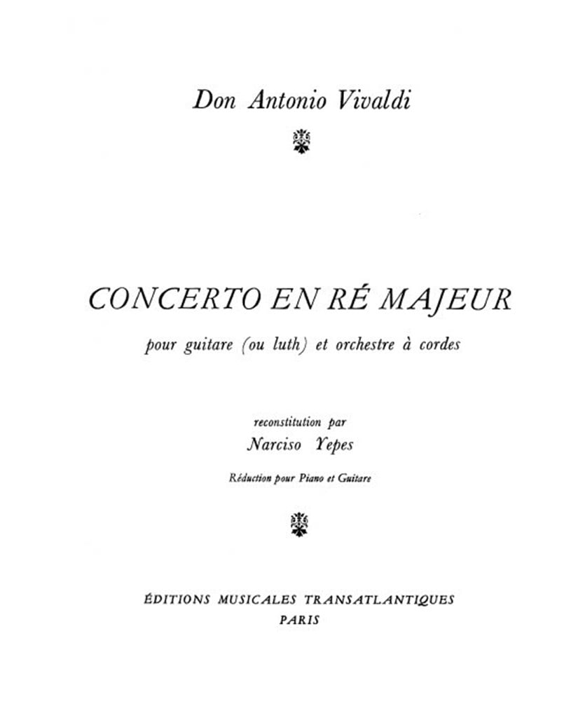 Concerto En Ré Majeur