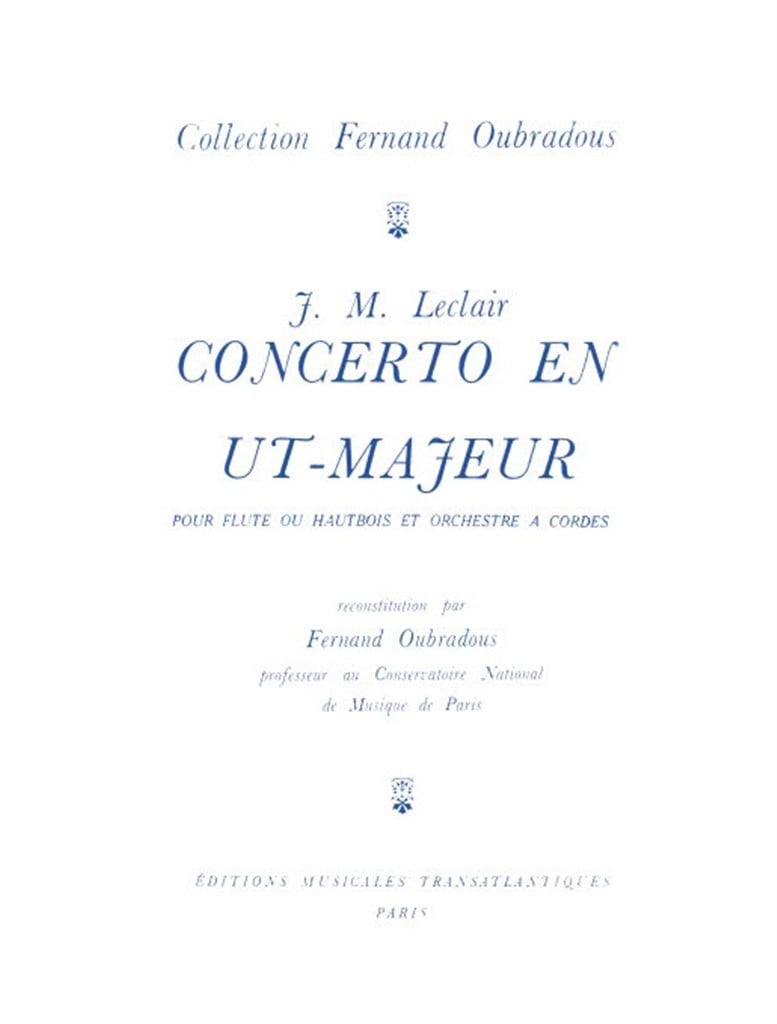 Concerto En Ut Majeur