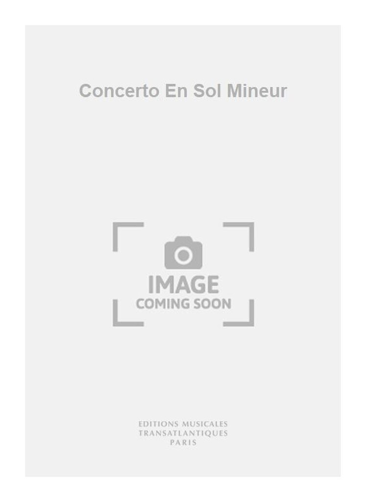 Concerto En Sol Mineur
