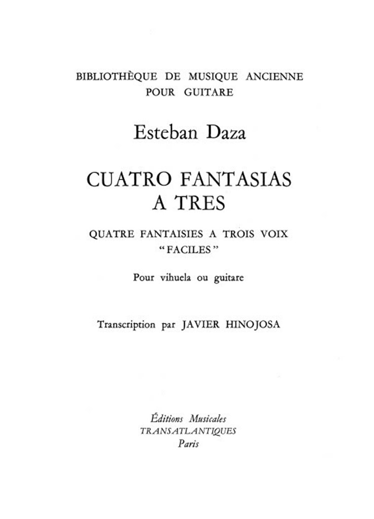 4 Fantasias A Tres