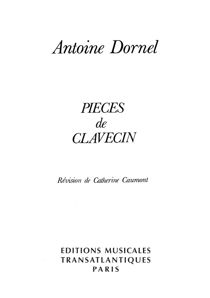 Pièces De Clavecin