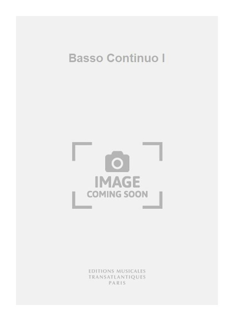 Basso Continuo I