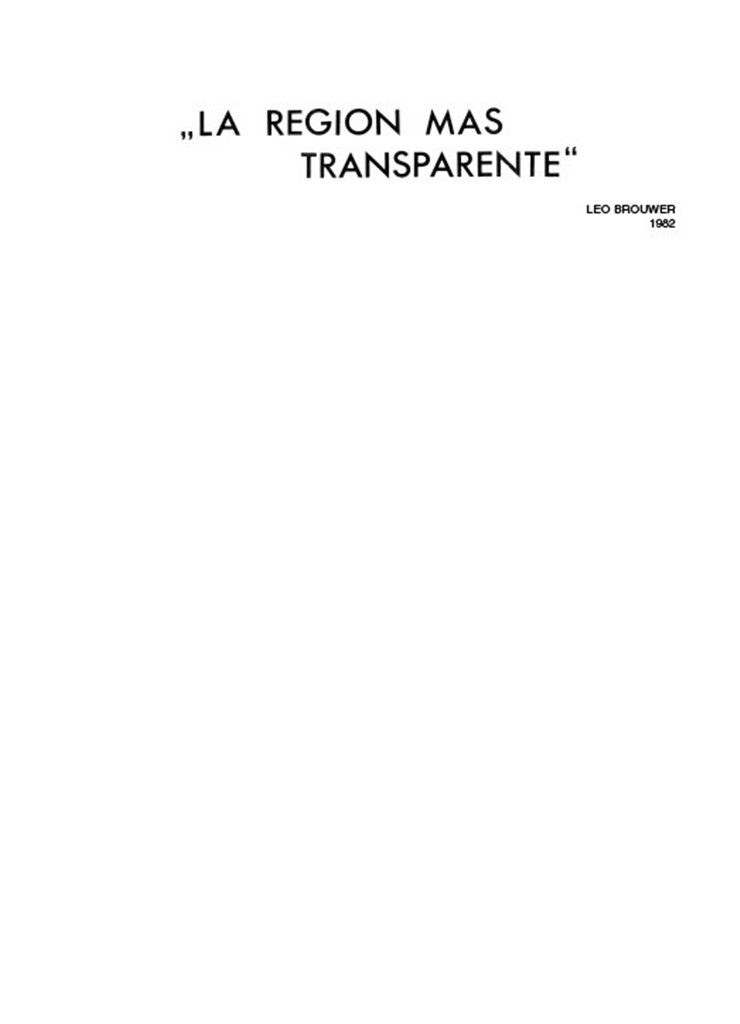 La Region Mas Transparente