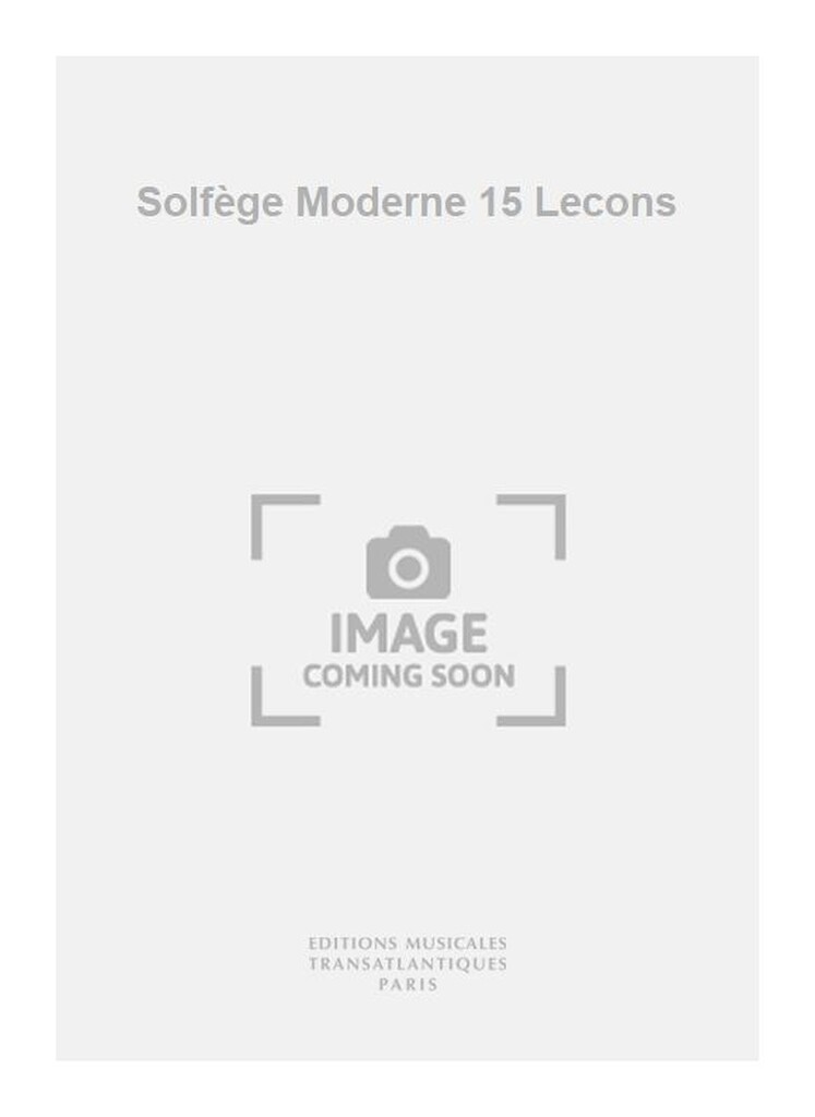 Solfège Moderne 15 Lecons