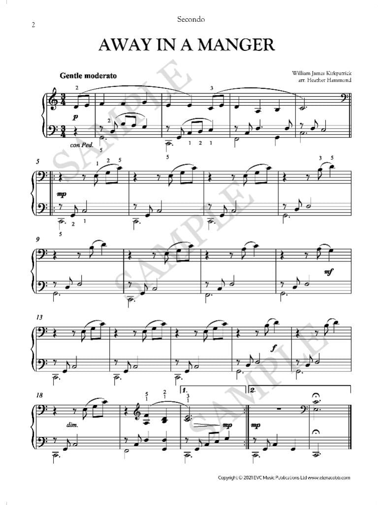 Easy Christmas Piano Duets