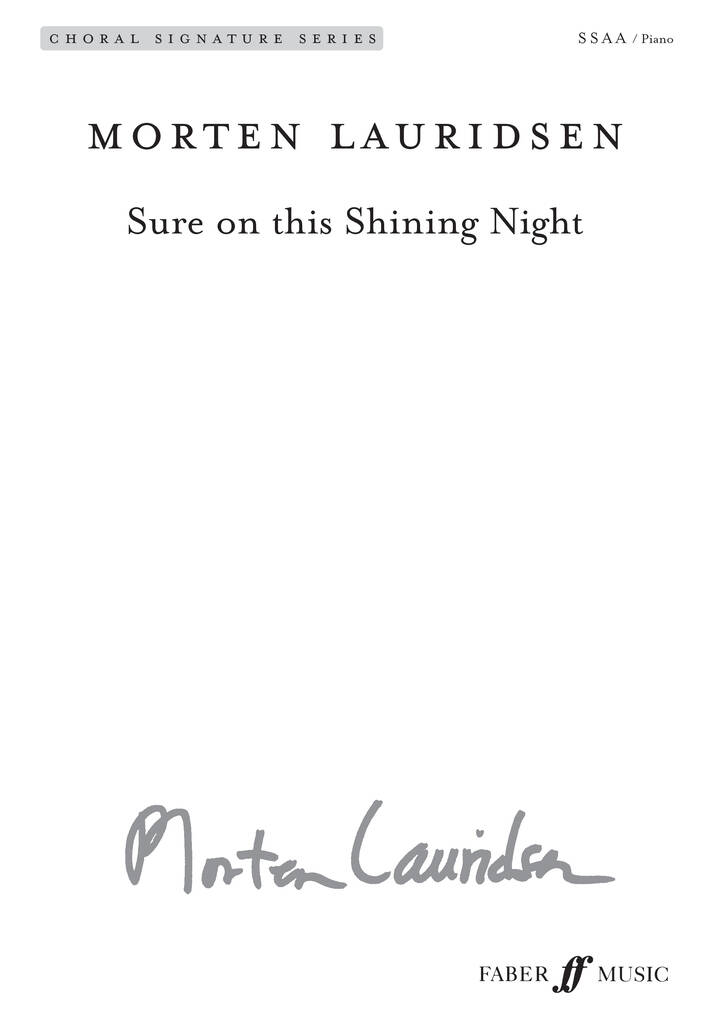 Sure on this Shining Night