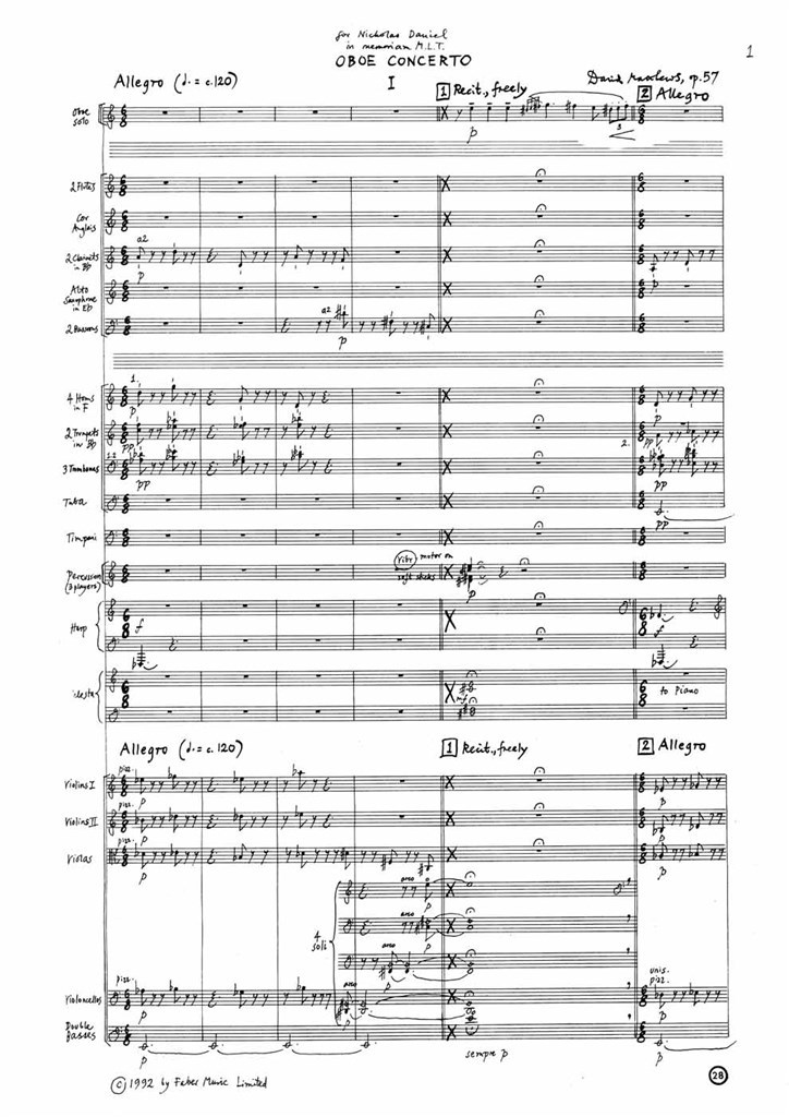 Concerto for Oboe