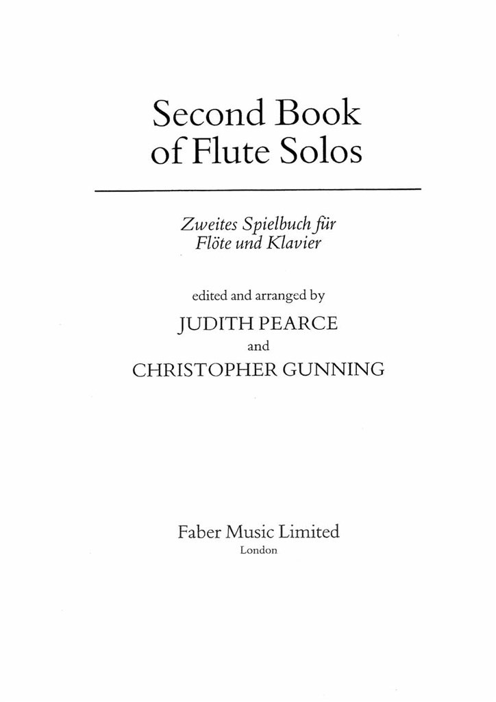 Second Book of Flute Solos