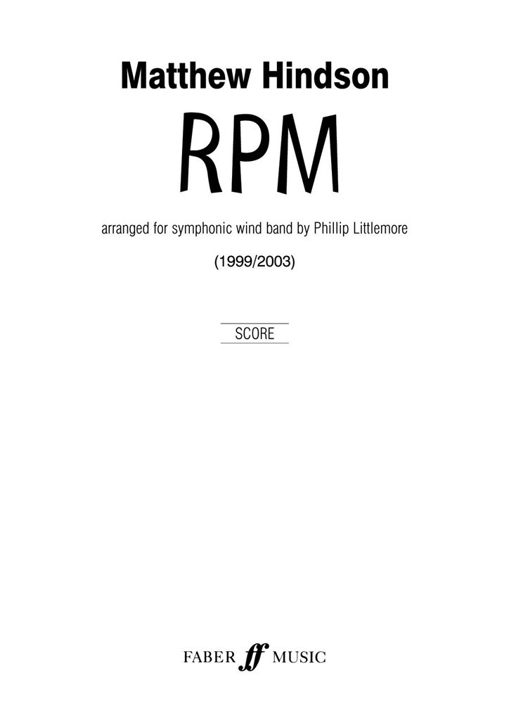 RPM. Wind band
