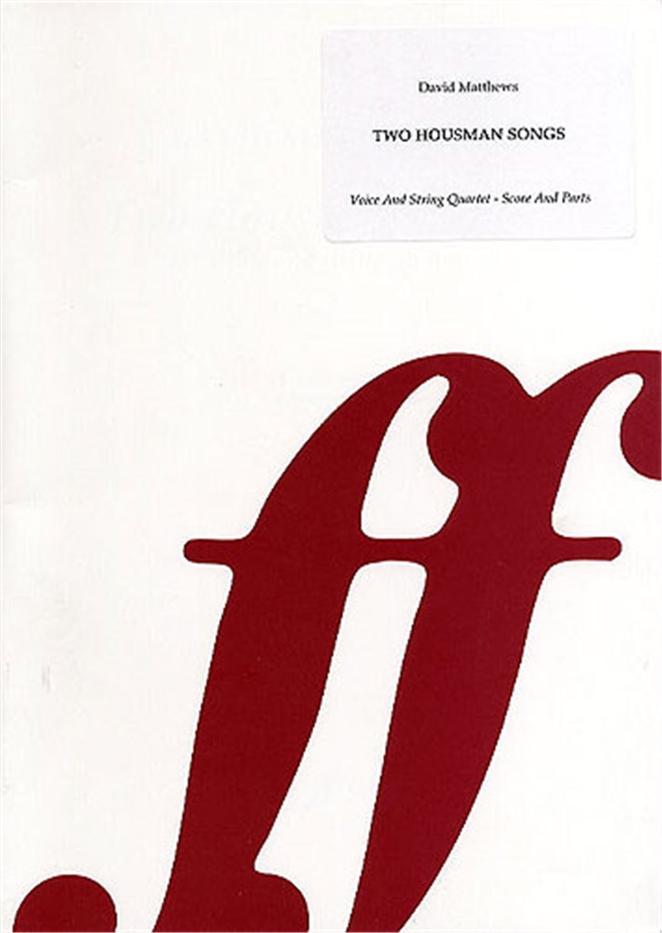 Three Housman Songs Vce/stg qtet