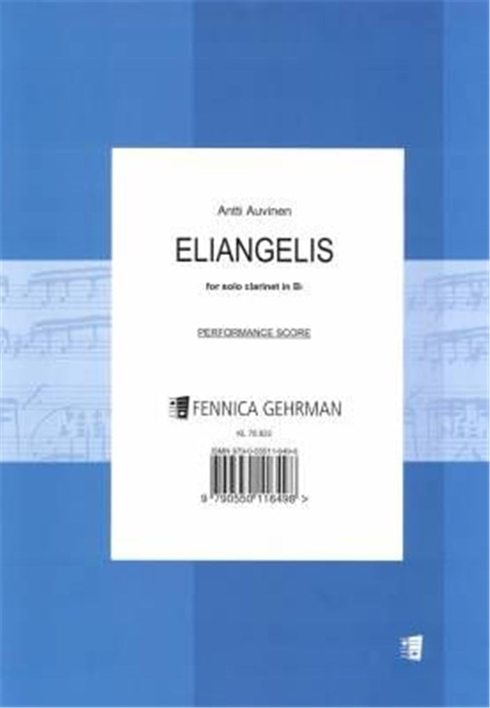 Eliangelis For Solo Clarinet